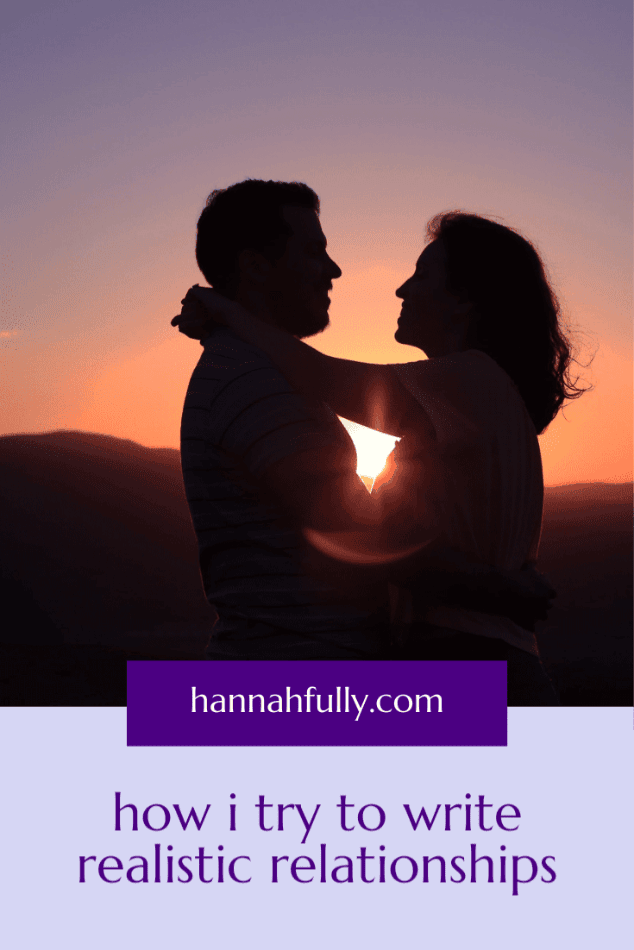 how i try to write realistic relationships pin new