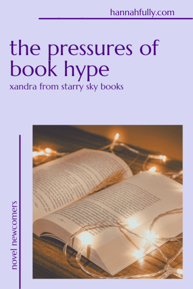 pressures of book hype pin new