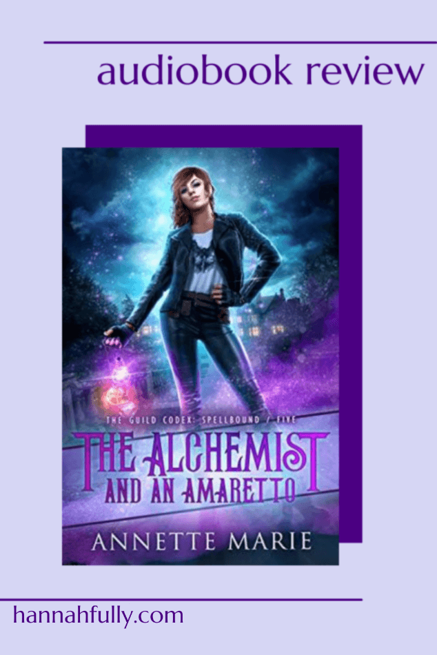 the alchemist and an amaretto annette marie audiobook review pin