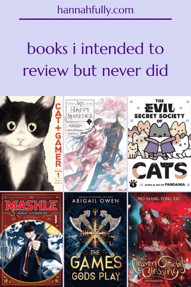 books i intended to review but never did pin