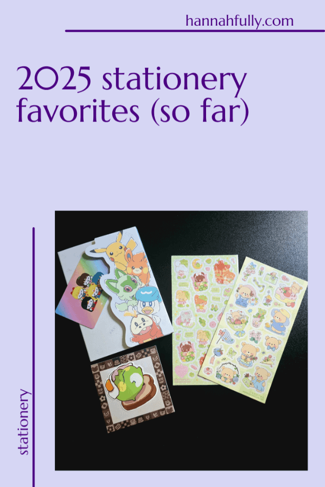 2025 stationery favorites so far pin
