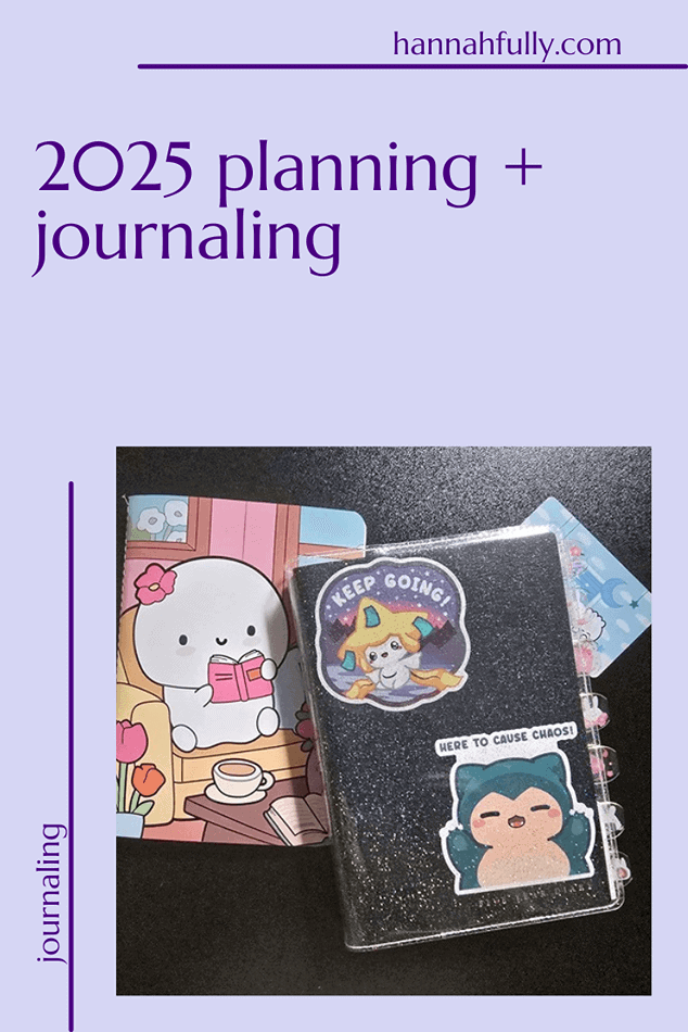 2025 planning and journaling pin
