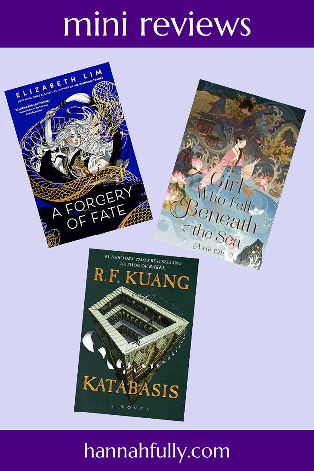 katabasis a forgery of fate the girl who fell beneath the sea mini review pin